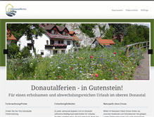 Tablet Screenshot of donautalferien.de